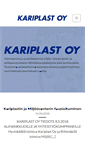 Mobile Screenshot of kariplast.fi